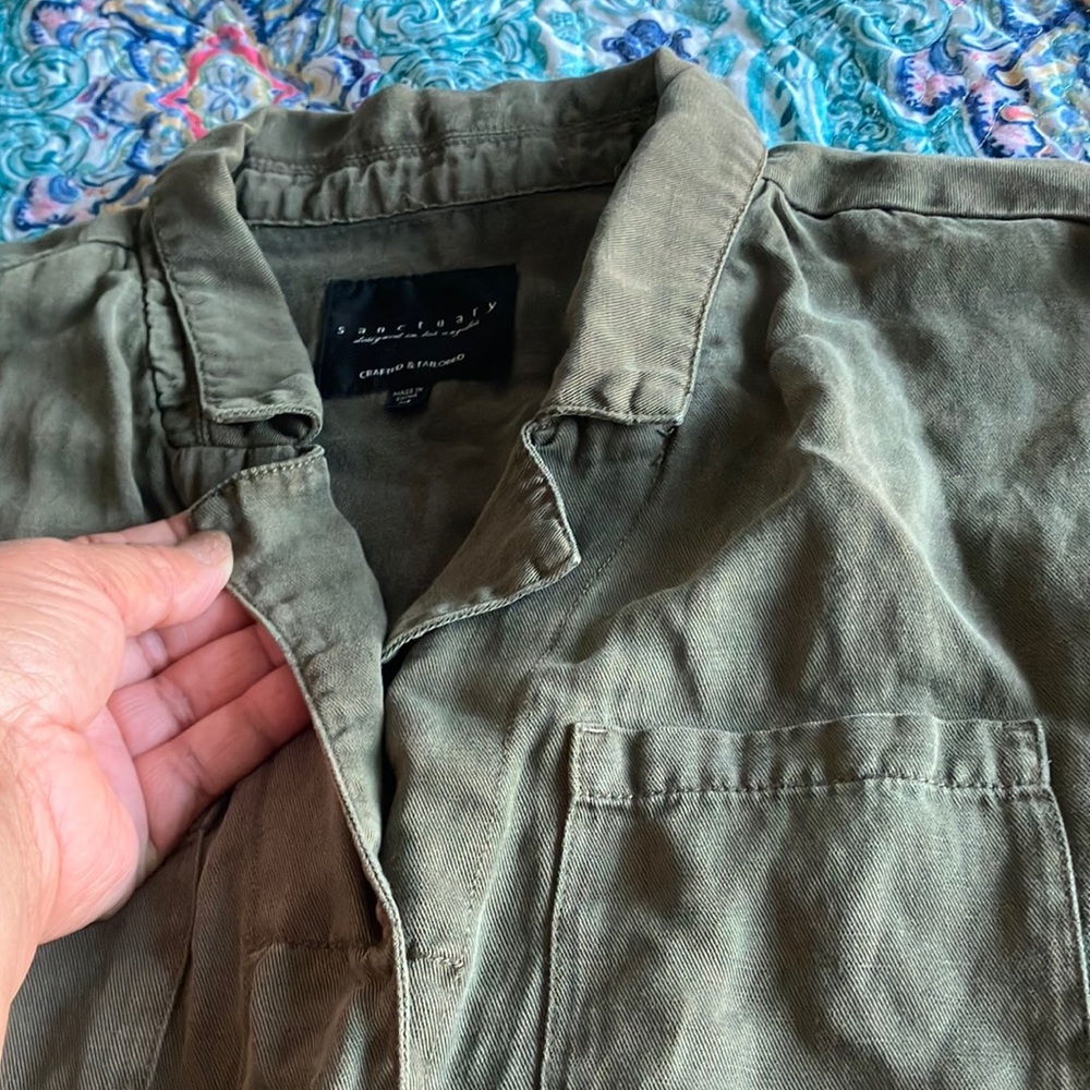 Sanctuary Green Jumpsuit with Elastic Waist - Picture 3 of 10